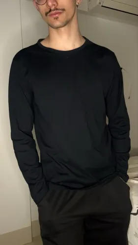 Camisa Manga Longa Preta para frio | Tamanho P
