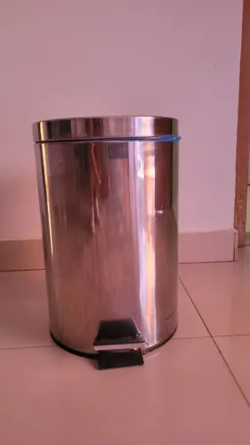 Lixeira de inox, 4 unidades