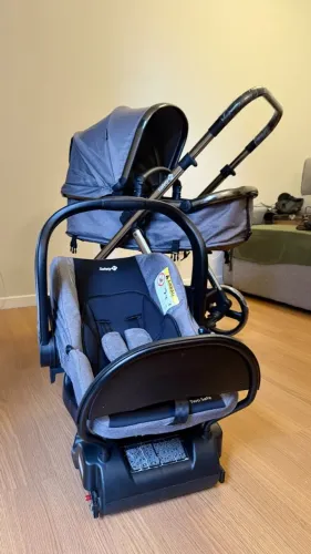 Kit Carrinho Safety 1st Discover 3 em 1 - Carrinho + Moisés + Bebê Conforto