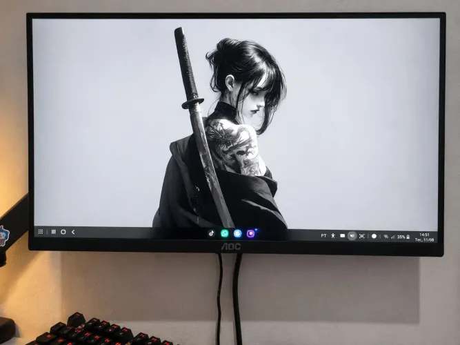 MONITOR AOC 21,5? 120Hz + BRAÇO ARTICULADO NIMBO 110