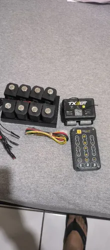 Kit Suspensão a Ar ABCCAR 10mm + Módulo Bluetooth + Controle 3 Memórias