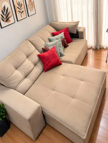 Sofá retrátil 2,5m de largura