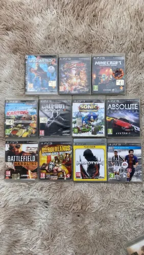 Lote de jogos de PS3