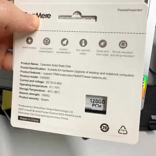 SSD NVME 128GB M2 m.2 - novo, com garantia.