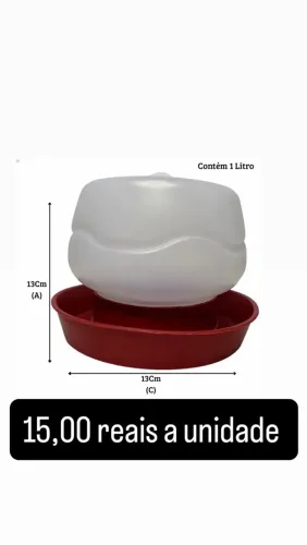 Bebedouro para pintos 1 litro 