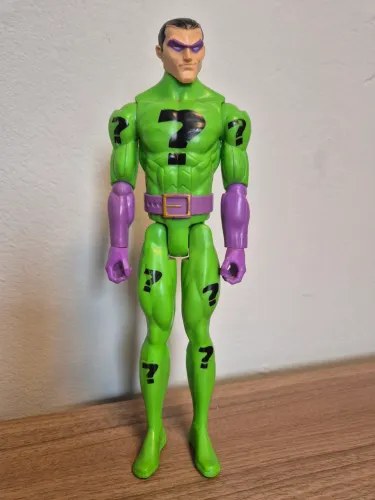 Boneco original Charada DC Comics da Mattel, 30cm, sem caixa original  (usado).