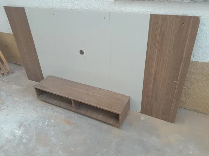 Painel de parede e fogão