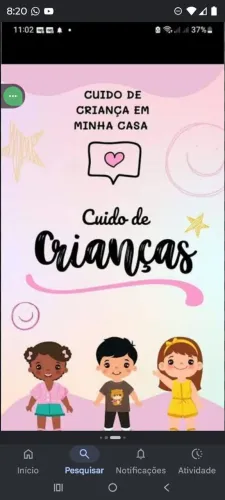 Cuido de criança na minha casa