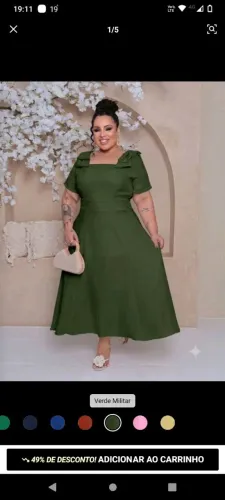 Vestido nunca usado (moda evangélica) número G3