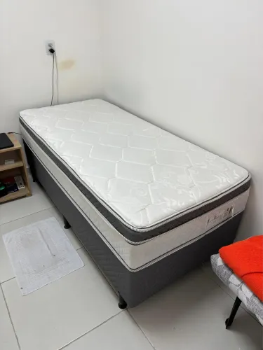 Cama Box Herval Gubbio Solteiro Molas Conjugado