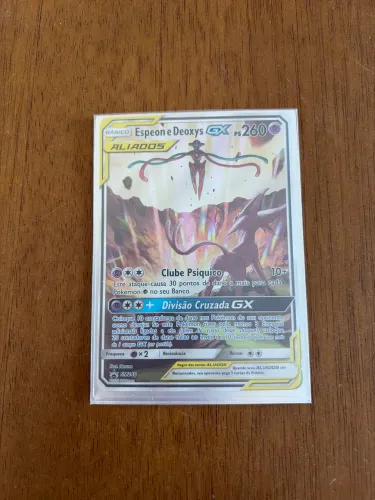 Carta Pokémon espeon e deoxys GX (sm240)