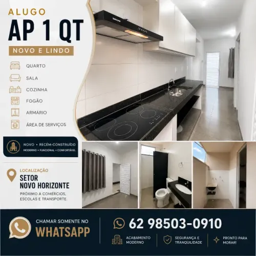 Ap 1 Qt Direto Dono Sem Fiador Garagem Armario Fogao Bairro Setor Cidade Goiania Ap quarto