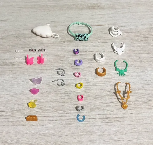 Lote de acessórios Barbie