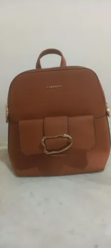 Bolsa Mochila Feminina Caramelo Chenson Original