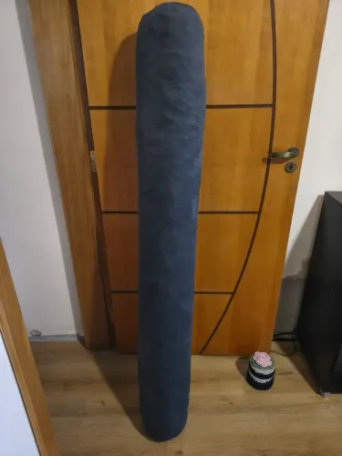 Travesseiro De Corpo Rolete Almofada Grande Lavável Cinza