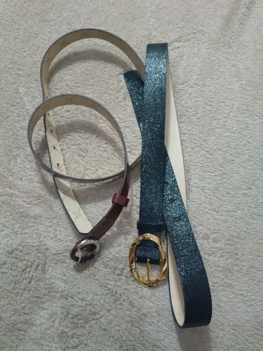 2 cintos feminino Arezzo e Jorge Bischoff 95 cm