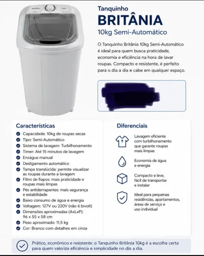 Tanquinho Britânia