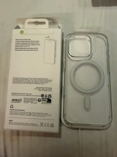 CAPA APPLE CLEAR CASE MAGSAFE ORIGINAL PARA IPHONE 16 PRO - COMO NOVA