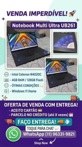 Notebook Multi 128GB - Seminovo