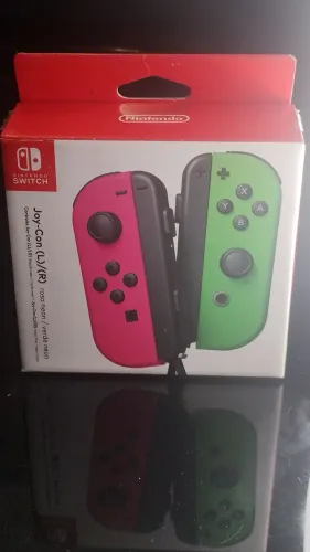 Joy con original Nintendo switch R/L verde neon  Rosa neon