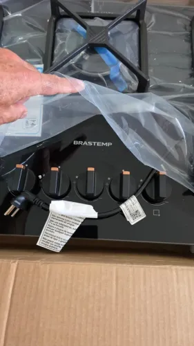 Fogão Cooktop Brastemp 5 Bocas Gás BDS75AE