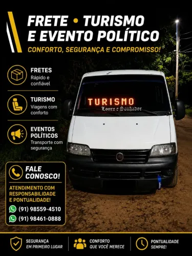 Frete turismo eventos políticos e religiosos