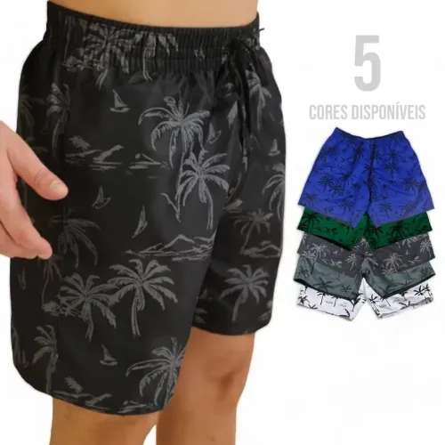 Short Tactel, bermuda adulto G diversas cores