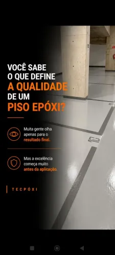 Pisos ESPECIAIS da TECPÓXI - Revestimentos de alta performance - demarcação de vagas