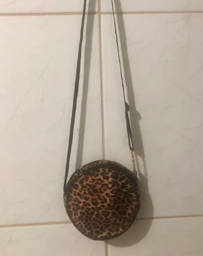 Bolsa redonda animal print 