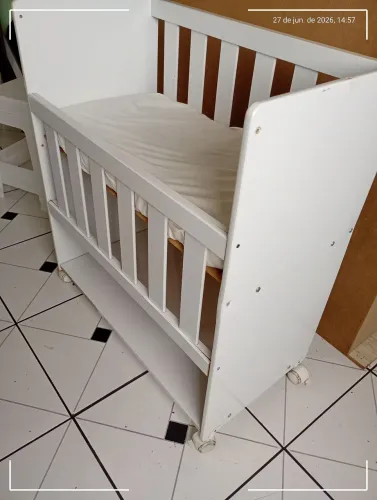 Mini berço com colchão