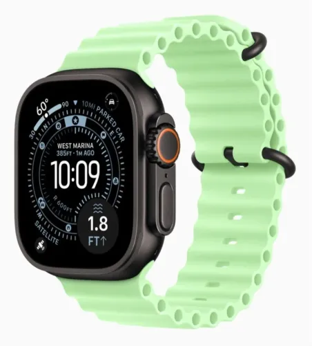 Pulseira Apple Watch - Ocean Band Neon Green 49 mm - ORIGINAL LACRADA
