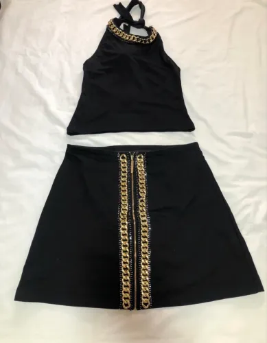 Saia e cropped Lança Perfume TAM G