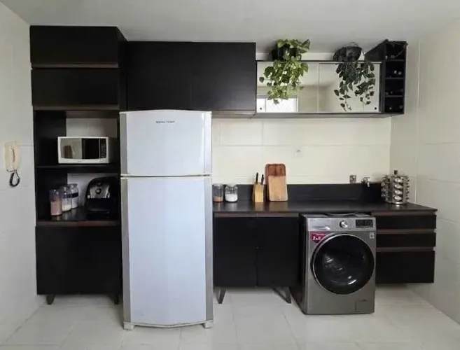 Armários Modulares Madesa Reims Preto - Acompanha os Manuais