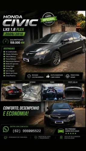 Honda Civic Sedan LXS 1.8/1.8 Flex 16V Mec. 4P 2010