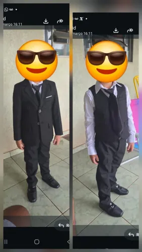 Vendo Terno Completo infantil + sapato n° 29. (Calça, colete, camisa, gravata e paletó)
