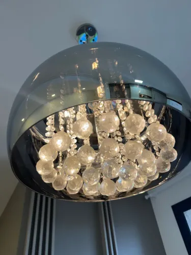 Lustre cristal com led 