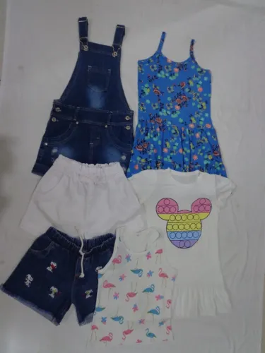 lote de roupas infantil  11 peças TAM 8 anos