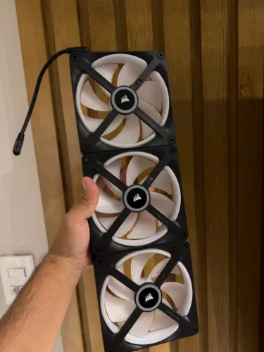 3 FANS CORSAIR QX140MM SEM CONTROLADORA 