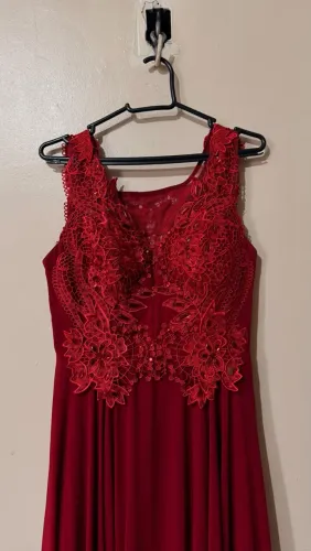 Vestido de gala Vermelho/Vinho