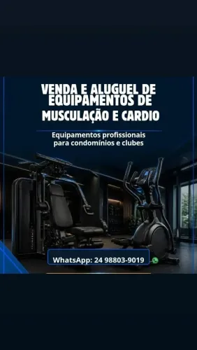 Venda e aluguel de equipamentos de cardio musculação