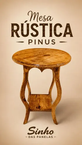 Mesa rústica pinus R$130,00 fazemos entrega consulte a taxa