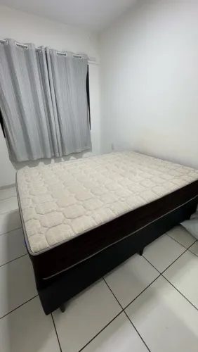 Cama box casal + colchão Ortobom
