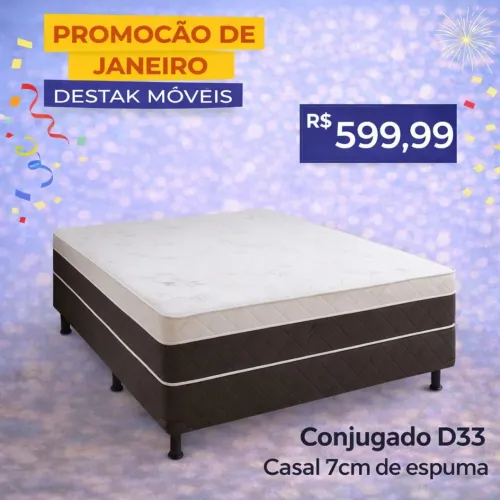 Cama D33 box casal 