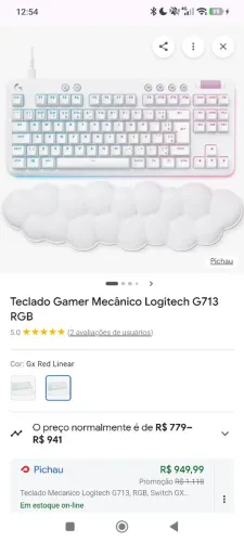 Teclado gamer logitech