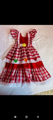 Vestido Quadrilha infantil 