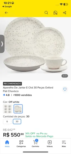 Aparelho de jantar Oxford