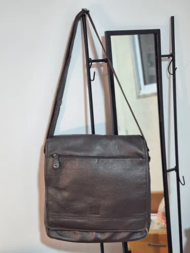 Bolsa Fascar Carteiro Couro marrom