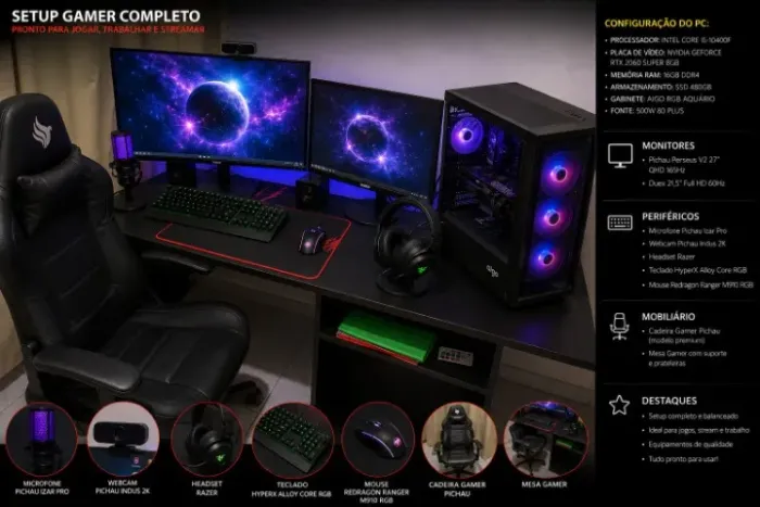Setup Gamer Completo | PC Gamer