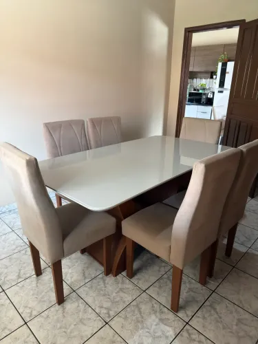 Jogo de mesa 6 lugares
