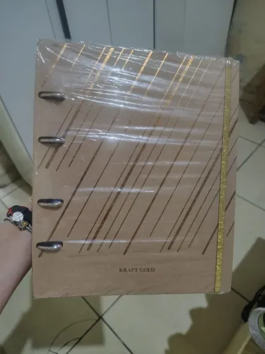 Caderno Argolado papel kraft